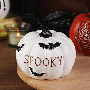 Halloween Pumpkin Tabletop Ornaments by Allthingscurated are the perfect additions to enhance the spooky ambience of your Halloween décor. Great for dressing up your dining table for a spooky gathering or simply pile them up on your mantels or tabletops as fun decorations for the season. Available in 4 different pumpkin designs.