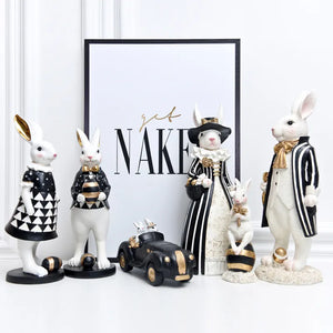 Our Regal Rabbit Family Figurines by Allthingscurated are beautifully-crafted and decorative. Made high-quality resin, these unique figurines will add a touch of elegance and whimsy to your home décor. Available in 6 designs, they are the perfect additions to your spring and Easter decorations.