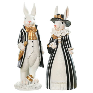 Regal Rabbit Family Figurines