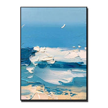 Load image into Gallery viewer, Summer Blue Ocean Oil Painting Canvas Art Print
