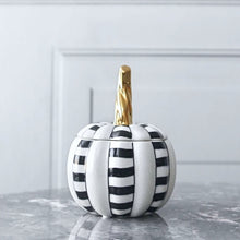 Load image into Gallery viewer, Geometric Checkered Pumpkin Decorative Jars
