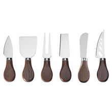 Load image into Gallery viewer, Walnut Cheese Knife 6-piece Set

