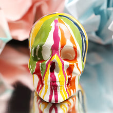 Load image into Gallery viewer, Drip Painted Abstract Human Skull
