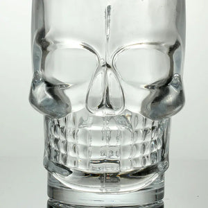 Skull Beer Mug by Allthingscurated blends functionality with style. Made with thickened glass with a heavy bottom for stability, it spots a fun, cool skull shape design that is ideal for Halloween or everyday use. The large capacity is perfect for beer or any beverage. Add this must-have mug to your drinkware collection and be ready for any gatherings or house parties.