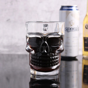 Skull Beer Mug by Allthingscurated blends functionality with style. Made with thickened glass with a heavy bottom for stability, it spots a fun, cool skull shape design that is ideal for Halloween or everyday use. The large capacity is perfect for beer or any beverage. Add this must-have mug to your drinkware collection and be ready for any gatherings or house parties.