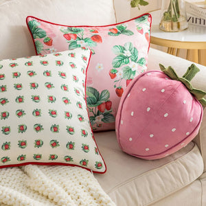 Strawberry Garden Cushion Covers