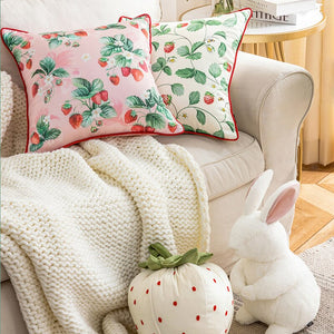 Strawberry Garden Cushion Covers