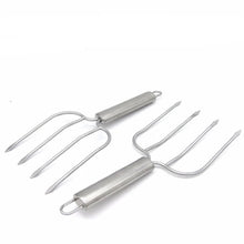 Load image into Gallery viewer, This set of 2 Turkey Lifters by Allthingscurated are crafted from stainless steel that is ergonomic in design that ensure effortless lifting and steady handling with a comfortable rounded handle. Measuring 25cm or 9.8 inches in length and 10cm or 4 inches in width.
