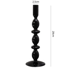 Load image into Gallery viewer, Gothic Vintage Glass Candlestick
