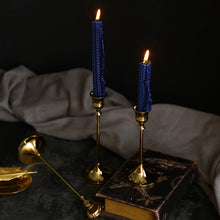 Load image into Gallery viewer, Grace Gold Taper Candle Holders (set of 5)
