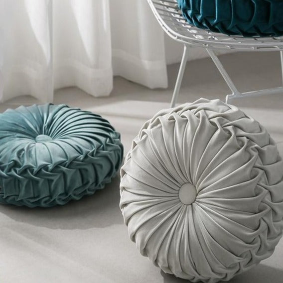Allthingscurated Velvet Pleated Cushions