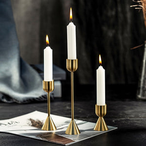 Bree Gold Candlestick Set