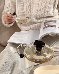 Coppa Glass Teapot and Cup Collection