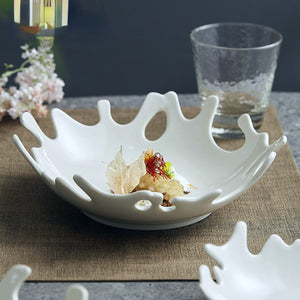 Coral Serving Dishes in ceramic by Allthingscurated. Available in 3 sizes. 