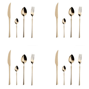 Florence Gold/Silver Flatware Set