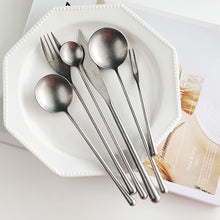 Load image into Gallery viewer, Greyson Matte Silver Flatware
