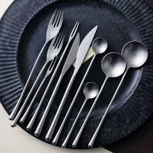 Load image into Gallery viewer, Greyson Matte Silver Flatware
