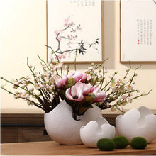 Load image into Gallery viewer, Allthingscurated Modern Egg Shell Decorative Vase
