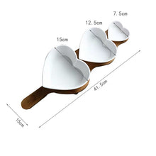 Load image into Gallery viewer, 4-piece Heart Shape Appetizer Server
