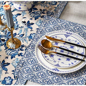 Porcelain Blue Table Runner