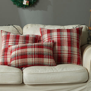 Plaid Knitted Cushion Covers