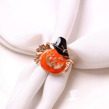 Load image into Gallery viewer, Halloween Pumpkin Napkin Rings (Set of 12)
