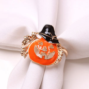 Halloween Pumpkin Napkin Rings (Set of 12)