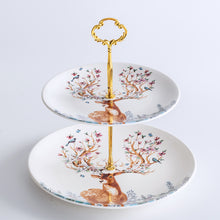 Load image into Gallery viewer, Reindeer Ceramic Plates/Serving Stands

