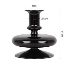Load image into Gallery viewer, Gothic Vintage Glass Candlestick
