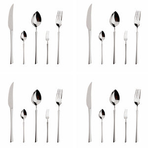 Florence Gold/Silver Flatware Set