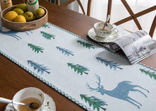 Load image into Gallery viewer, Allthingscurated Christmas Tree and Elk Table Runner

