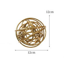 Load image into Gallery viewer, Gold Wire Ball Object
