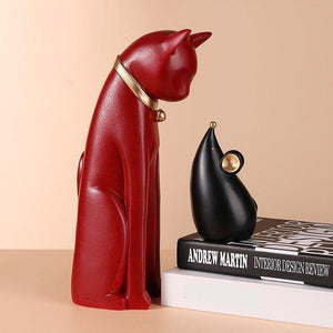 Cat and Mouse Decorative Figurine Set