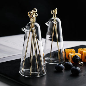 Gold Cocktail Picks & Glass Jars