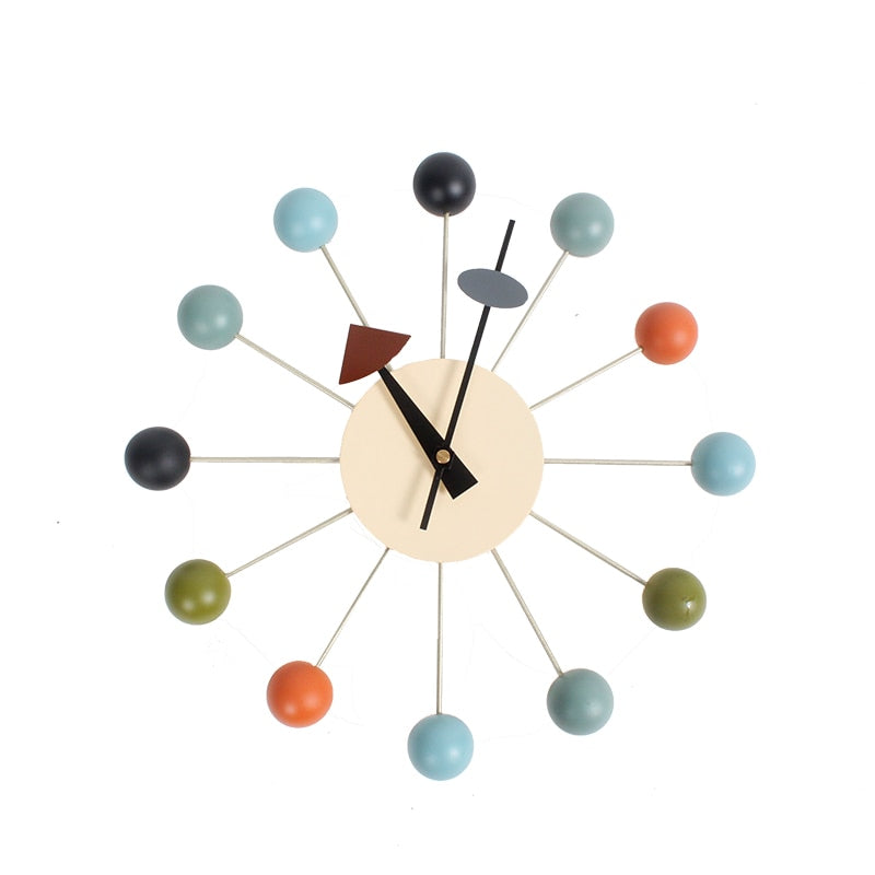 Wood Ball Wall Clock