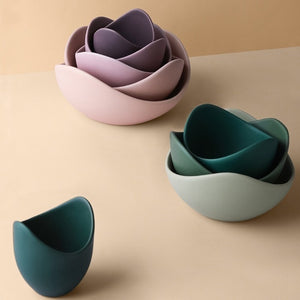 Allthingscurated Blooming Lotus Flower Ceramic Bowls