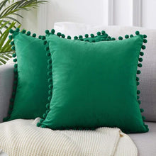 Load image into Gallery viewer, Pom Pom Velvet Cushion Cover
