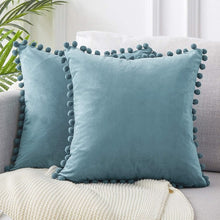 Load image into Gallery viewer, Pom Pom Velvet Cushion Cover
