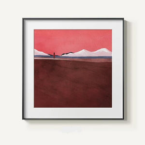 Allthnigscurated modern abstract mountain canvas print