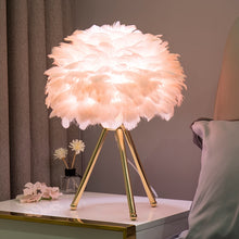 Load image into Gallery viewer, Allthingscurated Boudoir Feather Table Lamp
