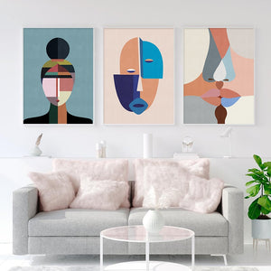 In-Your-Face Abstract Canvas Wall Art Prints