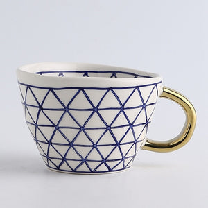 Allthingscurated Gizell Hand-painted porcelain mugs