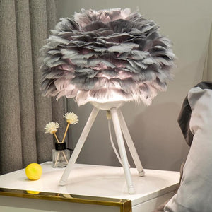 Allthingscurated Boudoir Feather Table Lamp