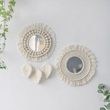 Load image into Gallery viewer, Allthingscurated Boho Macrame Round Mirror
