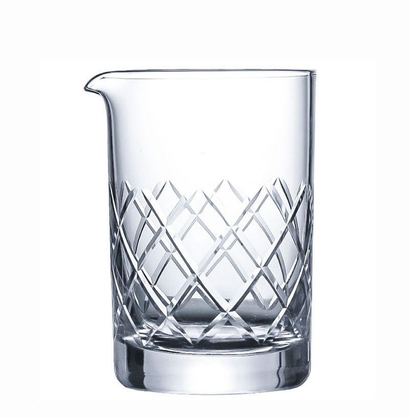 Rhombus Pattern Cocktail Mixing Glass, 600ml