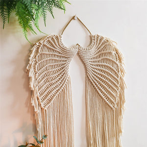 Allthingscurated Angel Wings Macrame Wall Hanging Tapestry