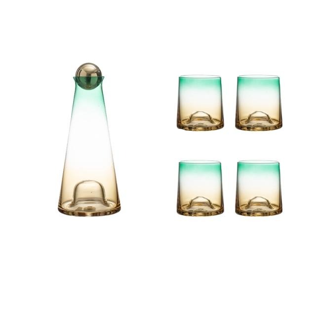 Allthingscurated Cassina Carafe and Glass set in two-tone design