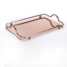 Load image into Gallery viewer, Allthingscurated Mirror Tray in rose gold
