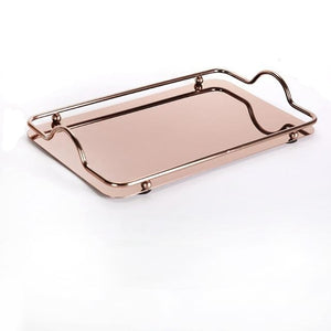Allthingscurated Mirror Tray in rose gold