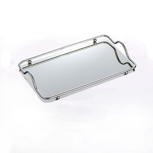 Allthingscurated Mirror Tray in silver